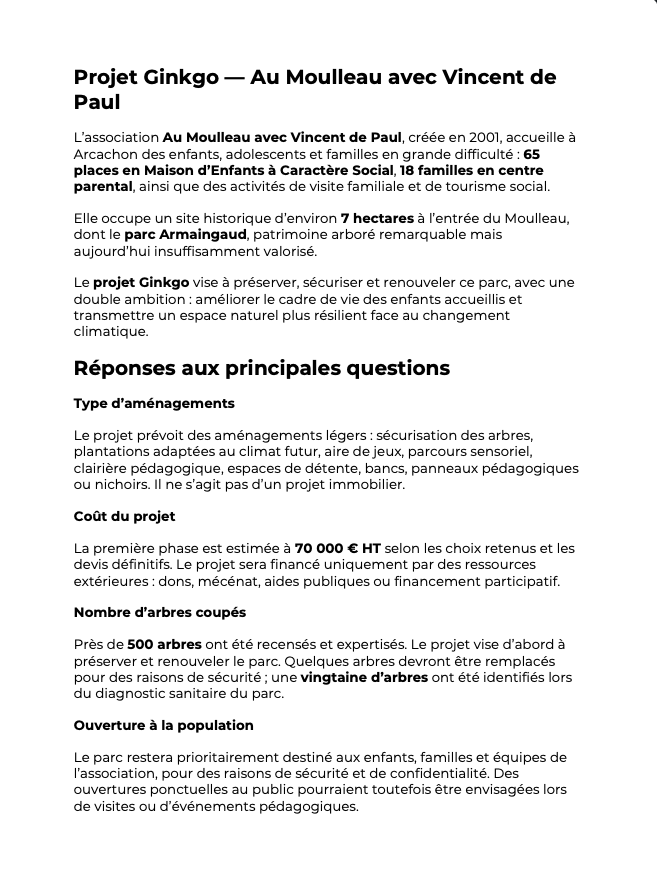 CR intervention B. de la Brosse Au Moulleau avec Vincent de Paul – V2